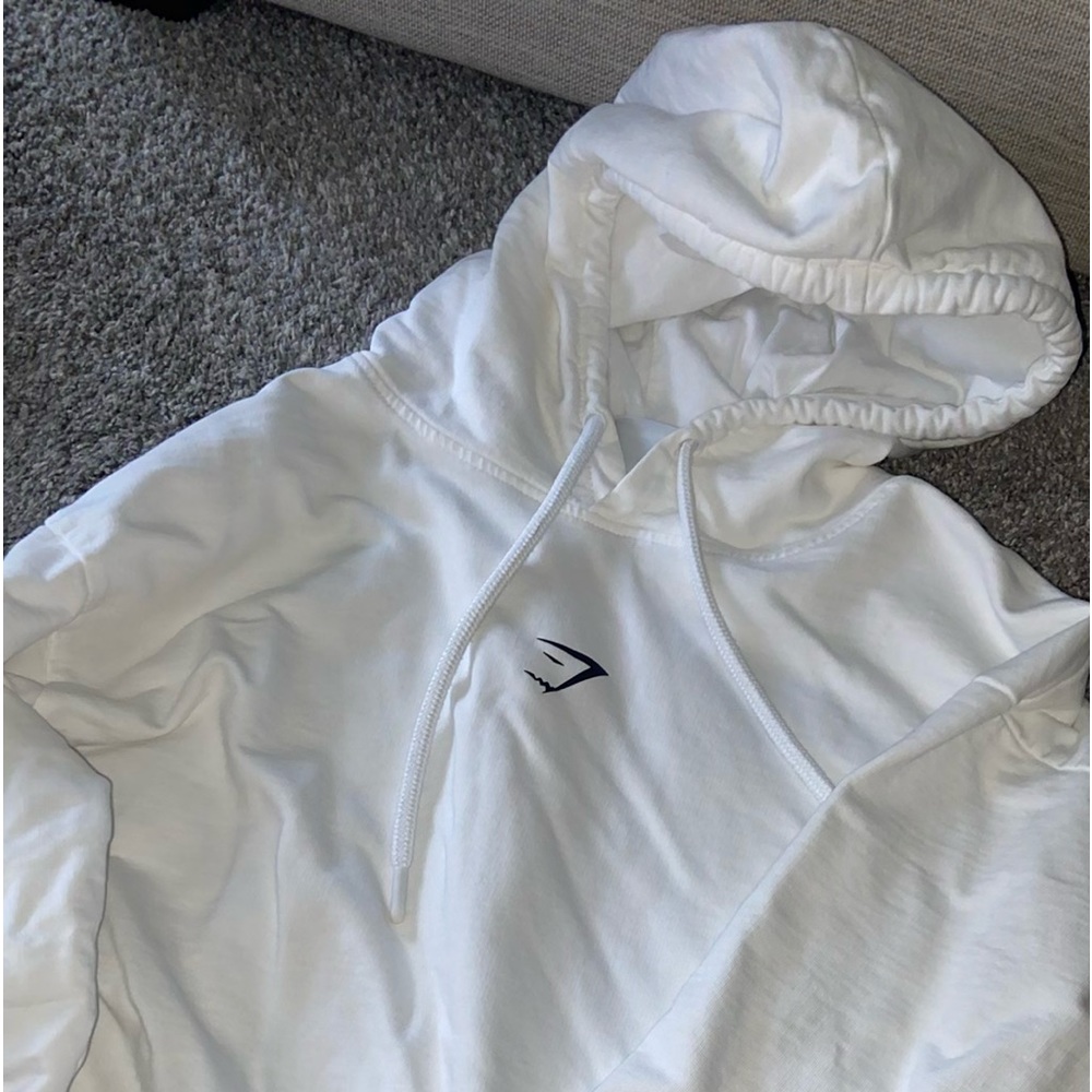 White Gymshark hoodie